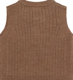 Vest - Strik - HCEdi - Wool Rib Knit - Coca Moch|Hust and Claire Best
