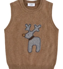 Vest - Strik - HCPerry Deer - Coffee Melange|Hust and Claire New