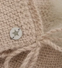 Babyhjelm m. Kvast - Alpakauld - Strik - Mahogany Ros|Huttelihut Online