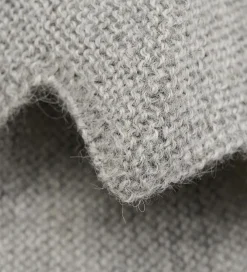 Babyhjelm m. Kvast - Alpakauld - Strik - Gråmeleret|Huttelihut Sale