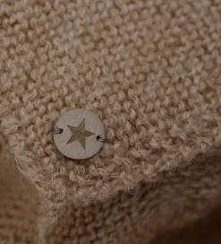 Babyhjelm m. Kvast - Alpakauld - Strik - Camel Melang|Huttelihut Sale