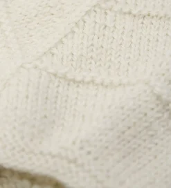 Babyhjelm m. Ører - Alpakauld - Strik - Off-white|Huttelihut Hot