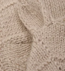 Babyhjelm m. Ører - Alpakauld - Strik - Mahogany Rose|Huttelihut New