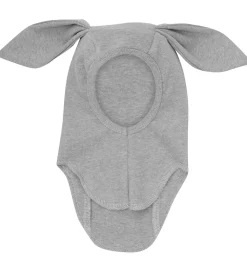 Elefanthue - 1-lags - Medium Grey Melange m. Ører|Huttelihut