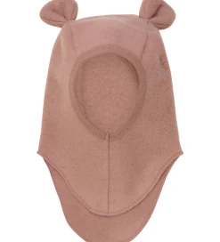 Elefanthue - Uldfleece - 1-lags - Burlwood m. Ører|Huttelihut Clearance