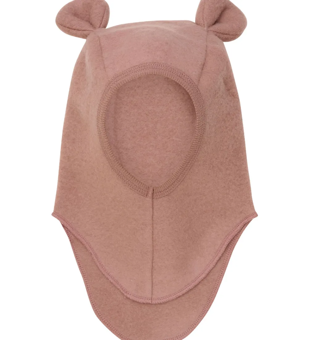 Elefanthue - Uldfleece - 1-lags - Burlwood m. Ører|Huttelihut Clearance