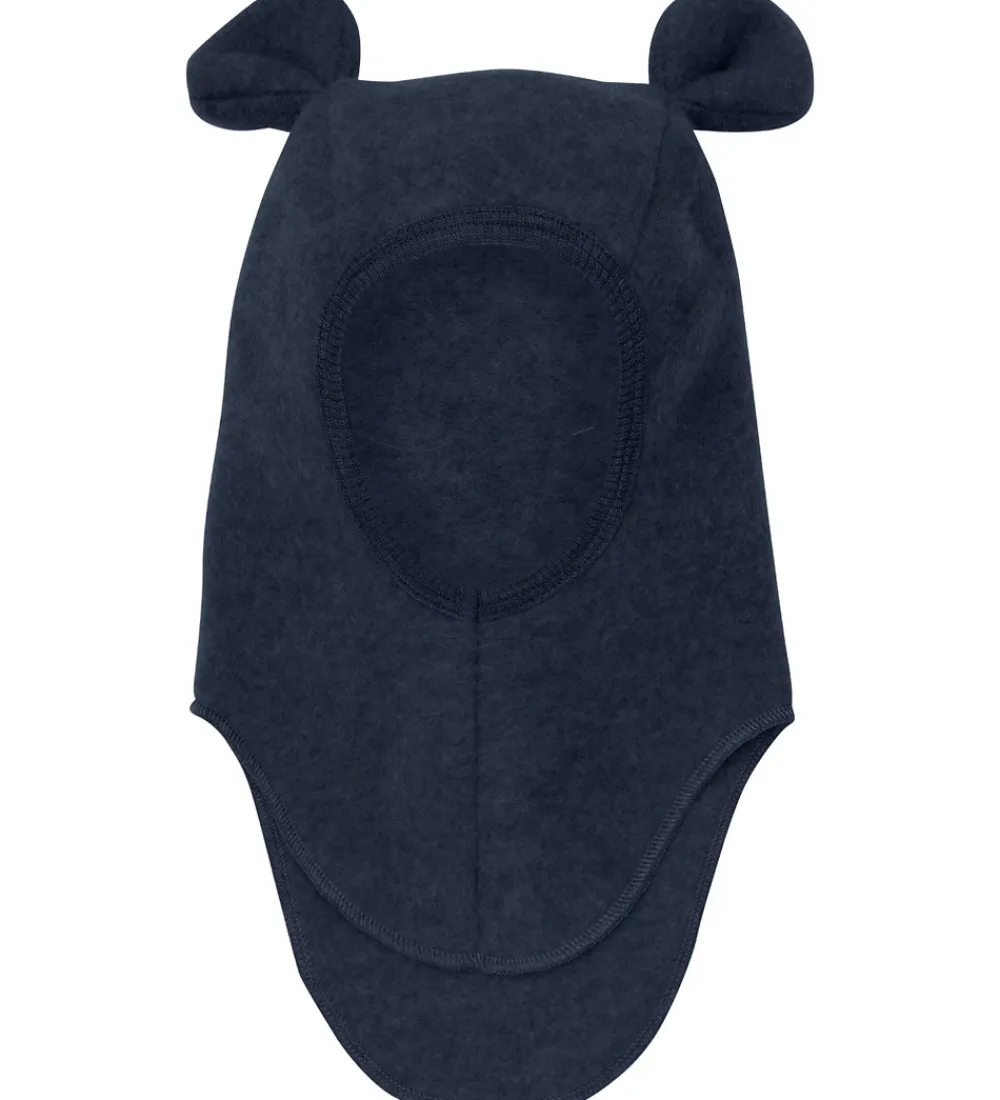 Elefanthue - Uldfleece - 1-lags - Navy m. Ører|Huttelihut Hot