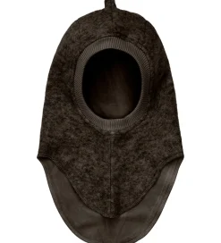 Elefanthue - Uldfleece - 2-lags - Dark Brown Melange|Huttelihut Clearance