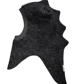 Elefanthue - Uld - 2-lags - Mørkegråmeleret|Huttelihut Online