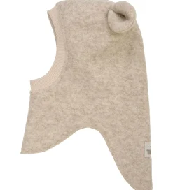 Elefanthue - Uld - 2-lags - Sand Melange m. Ører|Huttelihut