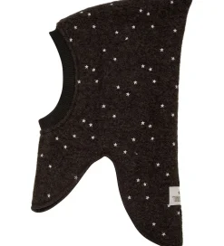 Elefanthue - Uld - 2-lags - Dark Brown Melange|Huttelihut New