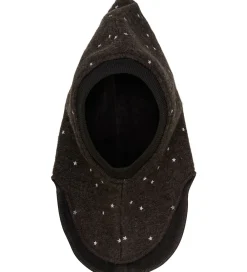 Elefanthue - Uld - 2-lags - Dark Brown Melange|Huttelihut New