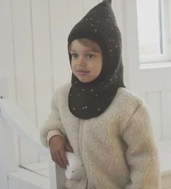 Elefanthue - Uld - 2-lags - Dark Brown Melange|Huttelihut New