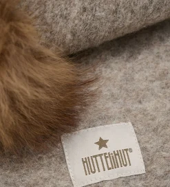 Elefanthue - Uld - 2-lags - Camel Melange m. Kvaste|Huttelihut