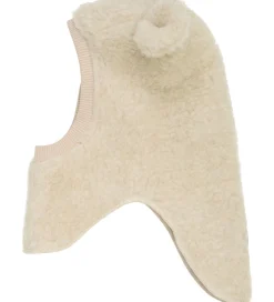 Elefanthue - Uld - Teddy - 2-lags - Cement m. Ører|Huttelihut New