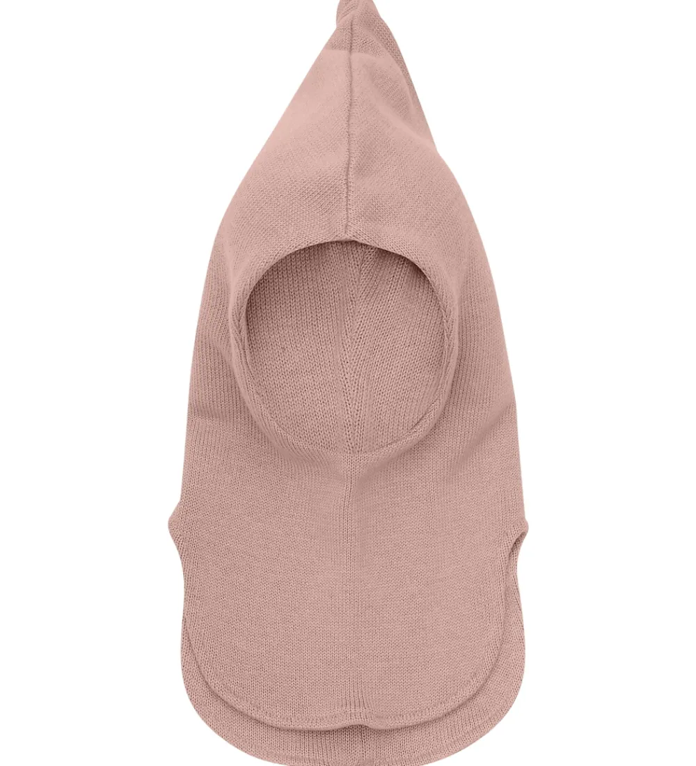 Elefanthue -2-lags - Uld - Strik - Mahogany Rose|Huttelihut Online