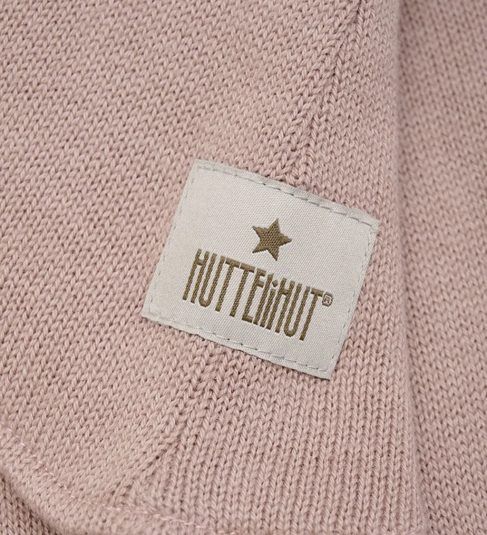 Elefanthue -2-lags - Uld - Strik - Mahogany Rose|Huttelihut Online