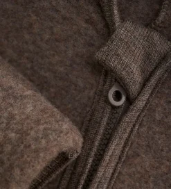 Køredragt - Uldfleece - Brown Melange m. Ører|Huttelihut Hot