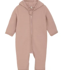 Køredragt - Uldfleece - Mahogany Rose m. Ører|Huttelihut Hot