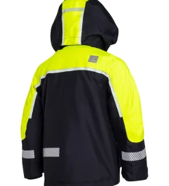 Vinterjakke - Norly - Navy/Yellow m. Selvlysende Reflekser|ILDHU Outlet
