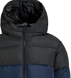 Dynejakke - JjMaze - Sky Captain/BLACK BLOCKING|Jack & Jones Outlet