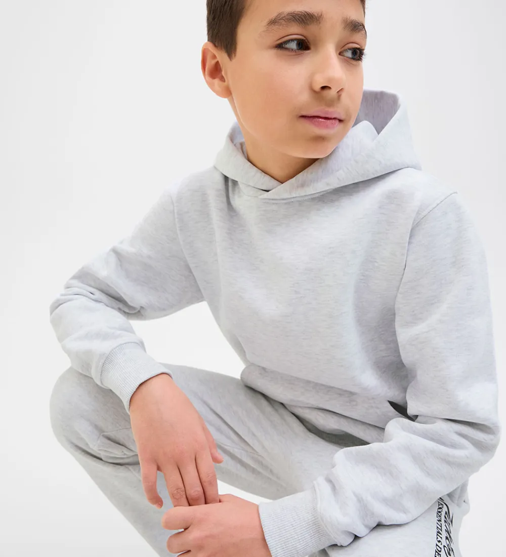 Hættetrøje - JjEurban - White Melange|Jack & Jones Sale