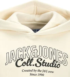 Hættetrøje - JjMakoto - Antique White/Big Print|Jack & Jones Outlet
