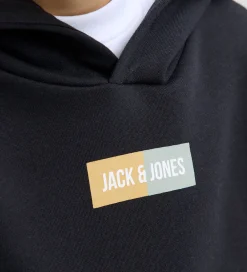 Hættetrøje - JjPan - Sort m. Logo|Jack & Jones Hot