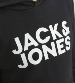 Hættetrøje - Noos - JjeCorp - Black/JR/Large Print|Jack & Jones Discount