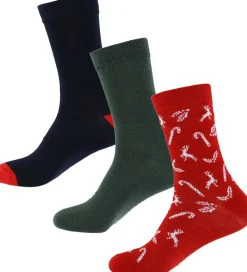 Strømper - 3-pak - Jaccane - True Red/Duffel Ba|Jack & Jones