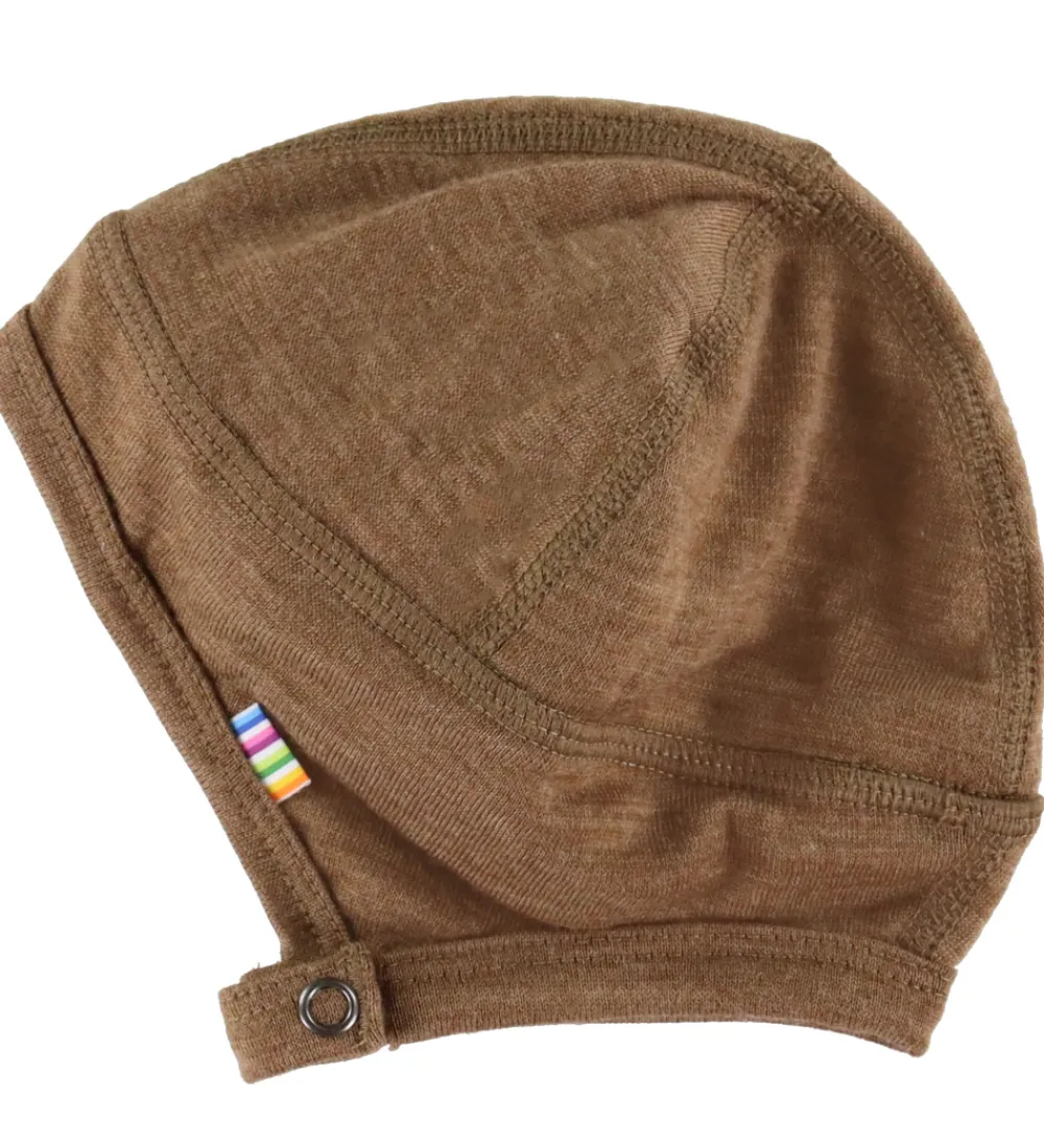 Babyhjelm - Uld - 2-lags - Varm Brun|Joha Online