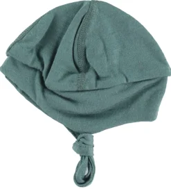 Babyhjelm - Uld - Mørk Grøn|Joha Outlet