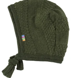 Babyhjelm - Uld - Strik - Mos Grøn|Joha Outlet
