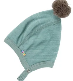 Babyhjelm - Uld/Bambus - Grøn|Joha Online