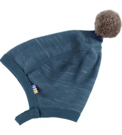 Babyhjelm - Uld/Bambus - Dark Denim|Joha Outlet