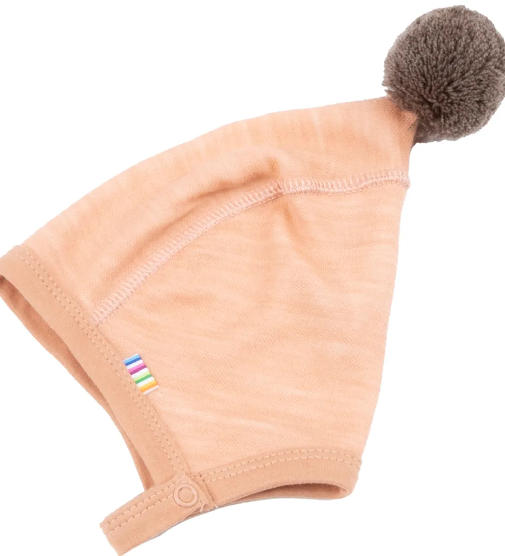 Babyhjelm - Uld/Bambus - Fersken|Joha Sale