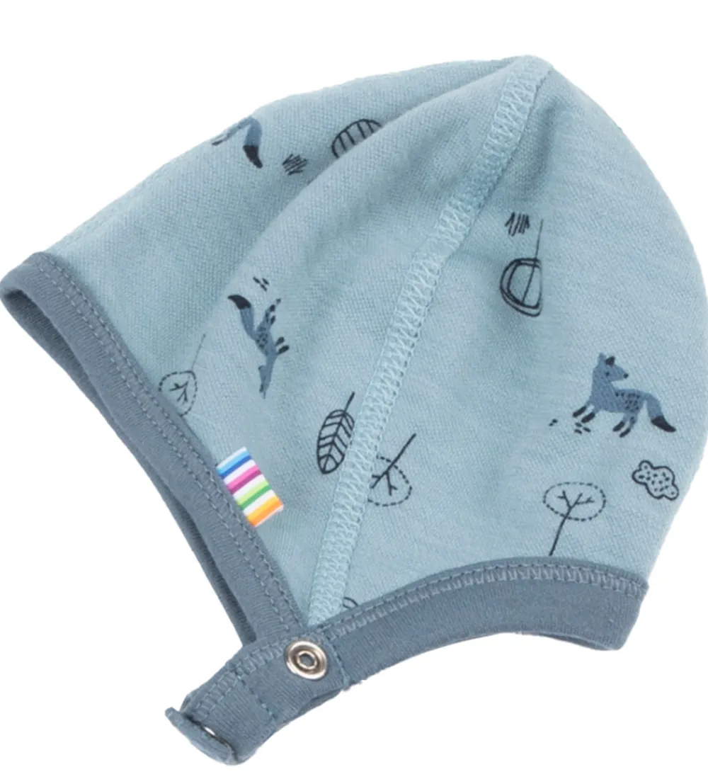 Babyhjelm - Uld/Bomuld - Blå|Joha Outlet