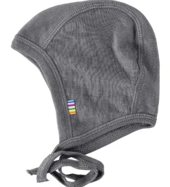 Babyhjelm - Uld/Silke - Mørkegrå|Joha Outlet