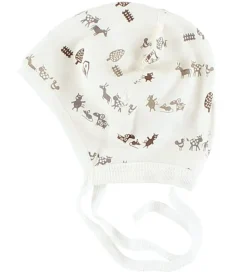 Babyhjelm m. ører - Creme m. Dyr|Joha Clearance