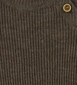 Bluse - Strik - Uld - Brun Meleret|Joha Hot