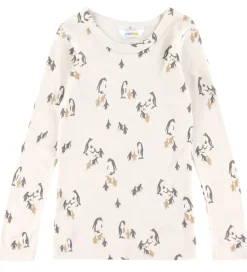Bluse - Viskose/Bambus - Lys Beige m. Print|Joha Online