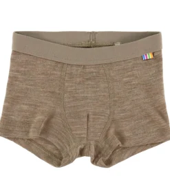 Boxershorts - Uld/Silke - Beige Melange|Joha New