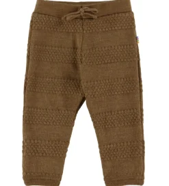 Bukser - Strik - Uld - Varm Brun|Joha Online