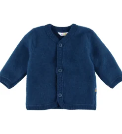 Cardigan - Uld - Mørk Turkis|Joha Online