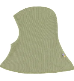 Elefanthue - Rib - Uld/Silke - 2-lags - Grøn|Joha