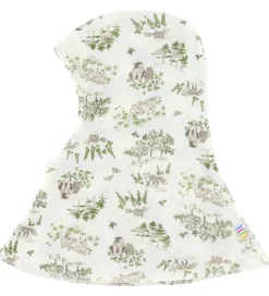 Elefanthue - Uld/Silke - 2-lags - Off White m. Træer|Joha Outlet