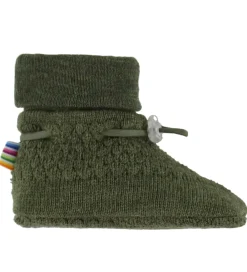 Futter - Uld - Strik - Mos Grøn|Joha Sale