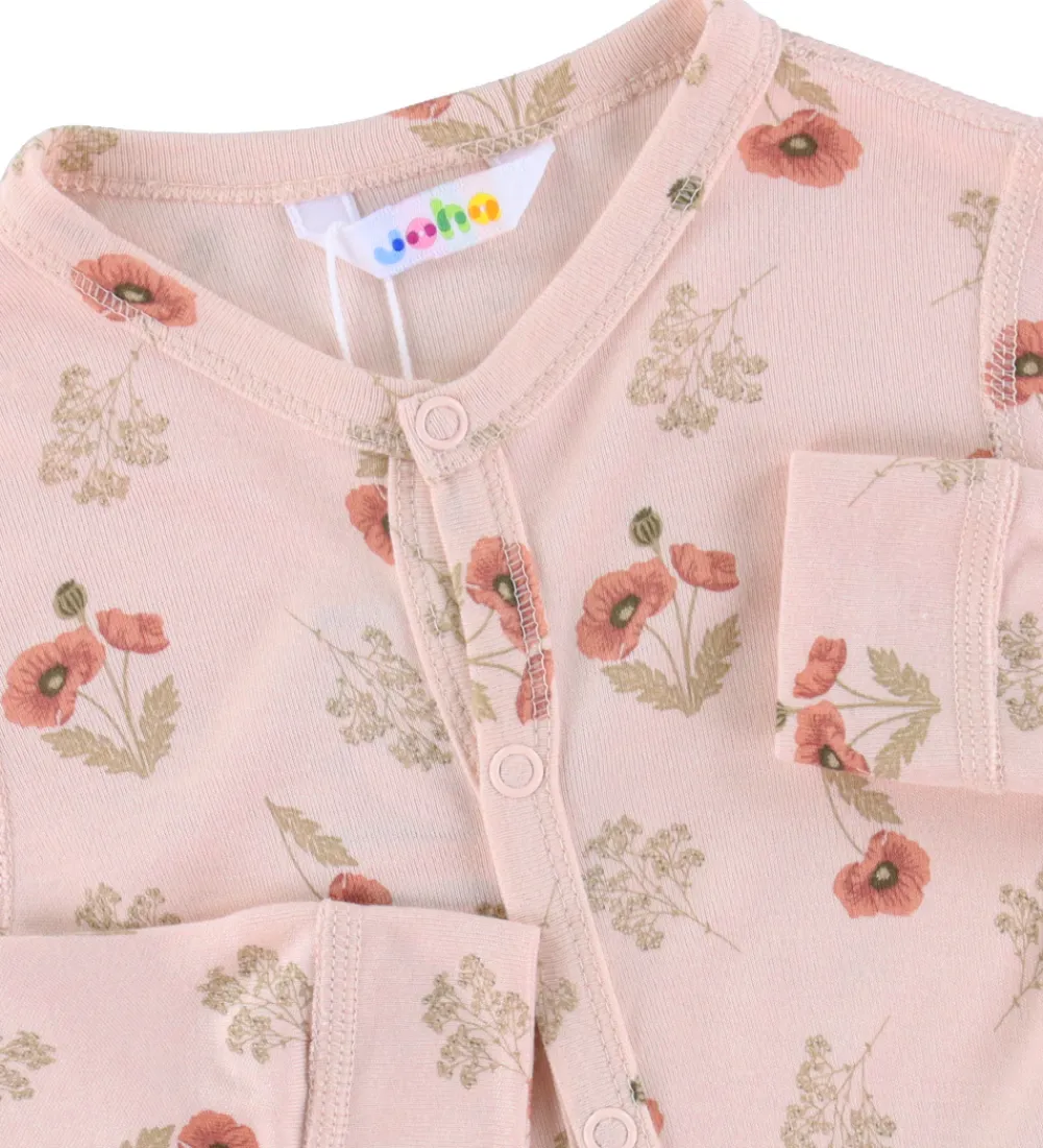 Heldragt - Bambus - Lyserød m. Blomst|Joha Outlet