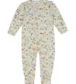 Heldragt - Uld - Off White m. Blomster|Joha Hot