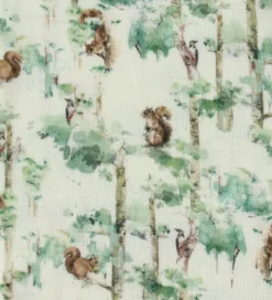 Heldragt - Uld - Off White m. Træer|Joha New